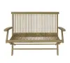 Product image 1 of the product “Bench with arm rest made of teak wood, 120 cm Length ”